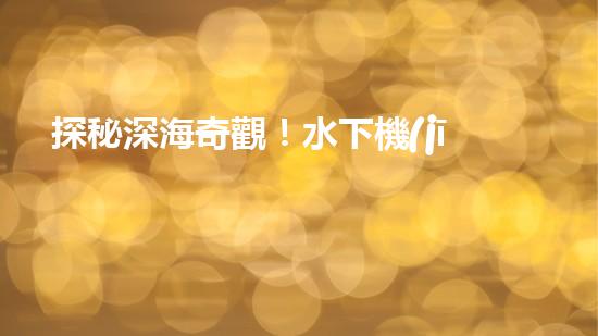 探秘深海奇觀！水下機(jī)器人項(xiàng)目揭開(kāi)神秘面紗，你知道其中的驚人發(fā)現(xiàn)嗎？